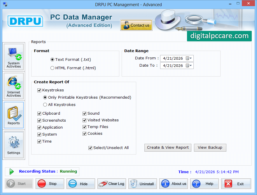 Advanced KeyLogger Software