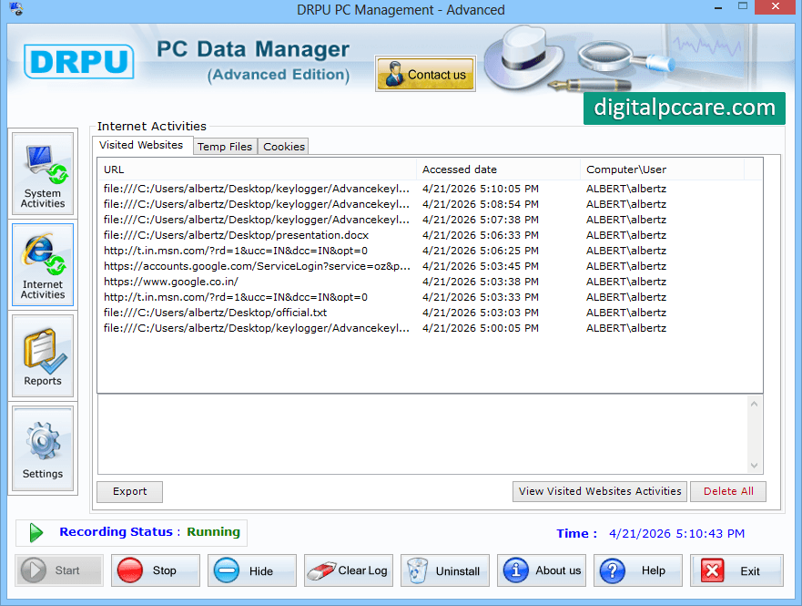 Advanced KeyLogger Software